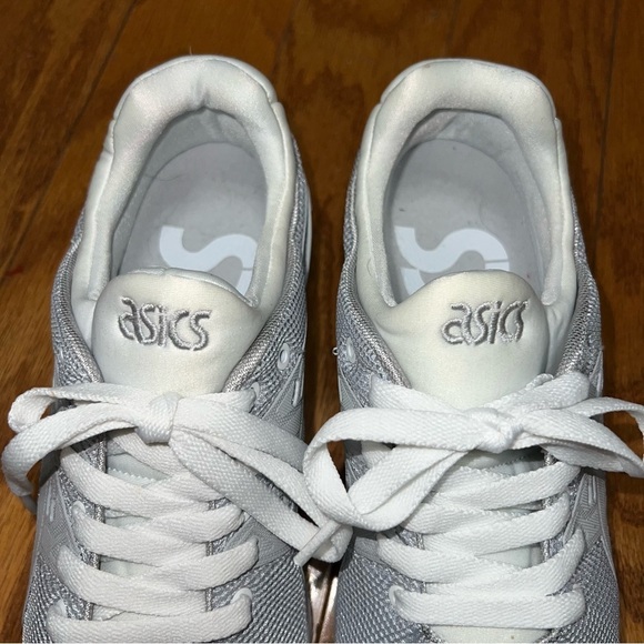 Asics Soft Gray Gel-Kayano Trainer Evo Fashion Athletic Sneakers Size 7.5 - Picture 4 of 15